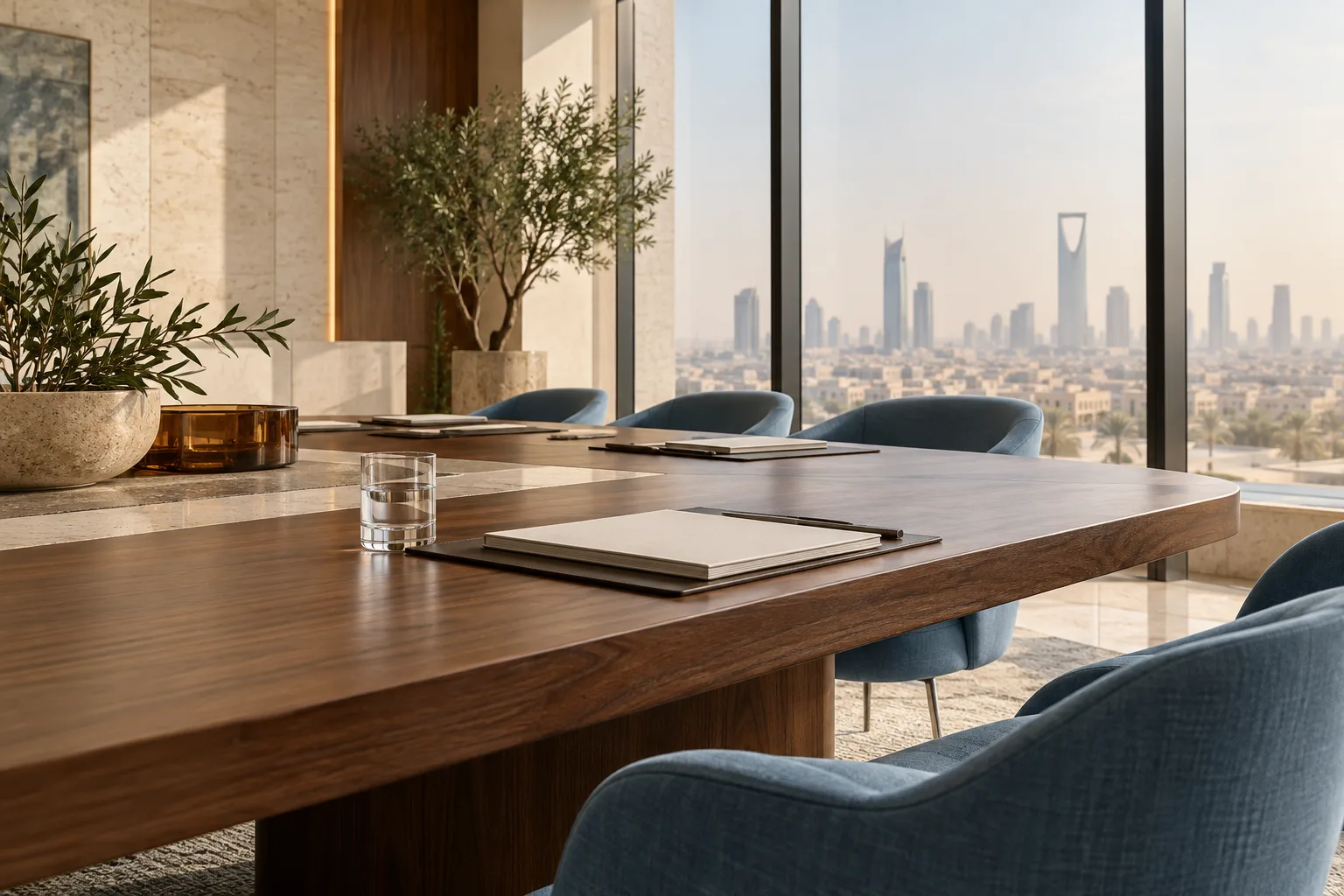 Contemporary meeting room